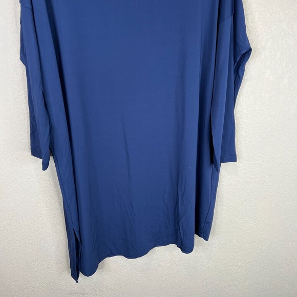 Lafayette Women's Boat‎ Neck Asymmetrical Tee Long Sleeve Navy Blue Size - Picture 5 of 12